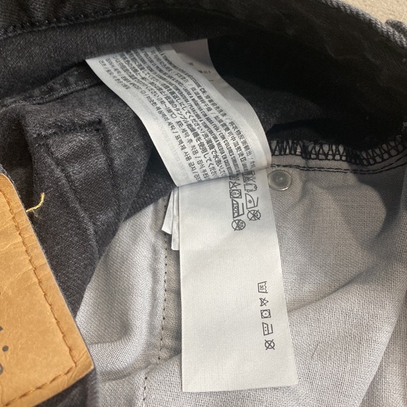 Abercrombie and Fitch Distressed Washed Black Grayish Men's Jeans Shorts Size 30 - Picture 8 of 9